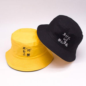 Planet Gates 13 Pretty Casual Sun Hat Letter Bucket Hat Men Women Bob Hip Hop Caps Summer Panama Foldable Double Sided Dance Hat Casual