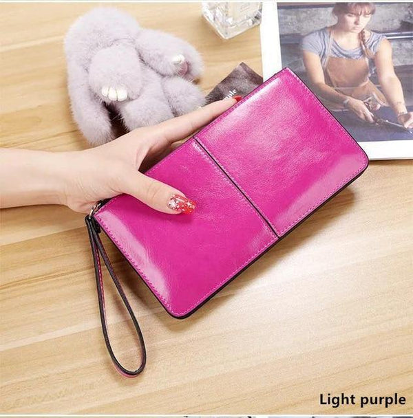 Planet Gates 13 Women wallets Candy Oil Leather Wallet Long Design Day Clutch Casual Lady Cash Purse Women Hand Bag Carteira Feminina A4