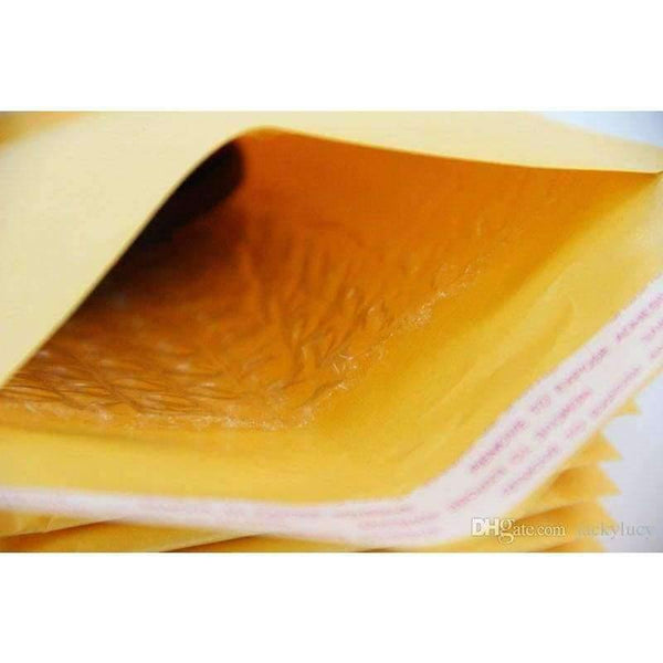 Planet Gates 130*210 mm+40mm Yellow Kraft Paper Mail Envelope Bag PE Bubble Padded Envelopes Packing Bags Shipping Supplies Top Quality Free
