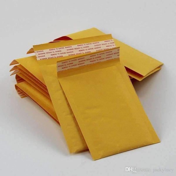 Planet Gates 130*210 mm+40mm Yellow Kraft Paper Mail Envelope Bag PE Bubble Padded Envelopes Packing Bags Shipping Supplies Top Quality Free