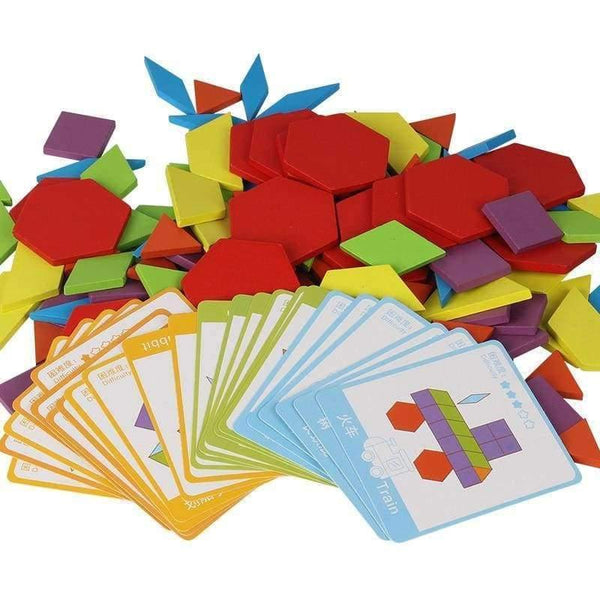 Planet Gates 130 PCS Wooden Puzzle Games Montessori Educational Toys For Children Jigsaw Puzzle Learning Wood Developing Toys For Boys Girls