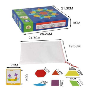 Planet Gates 130 PCS Wooden Puzzle Games Montessori Educational Toys For Children Jigsaw Puzzle Learning Wood Developing Toys For Boys Girls