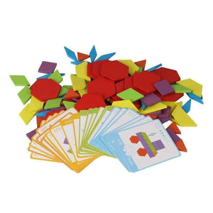 Planet Gates 130 PCS Wooden Puzzle Games Montessori Educational Toys For Children Jigsaw Puzzle Learning Wood Developing Toys For Boys Girls