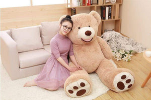Planet Gates 130cm America bear Stuffed animal teddy bear cover plush soft toy doll pillow cover(without stuff) kids baby adult gift