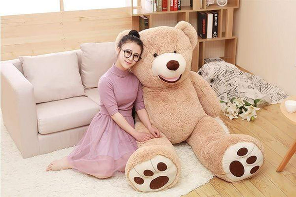 Planet Gates 130cm America bear Stuffed animal teddy bear cover plush soft toy doll pillow cover(without stuff) kids baby adult gift