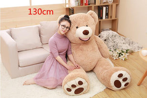 Planet Gates 130cm America bear Stuffed animal teddy bear cover plush soft toy doll pillow cover(without stuff) kids baby adult gift