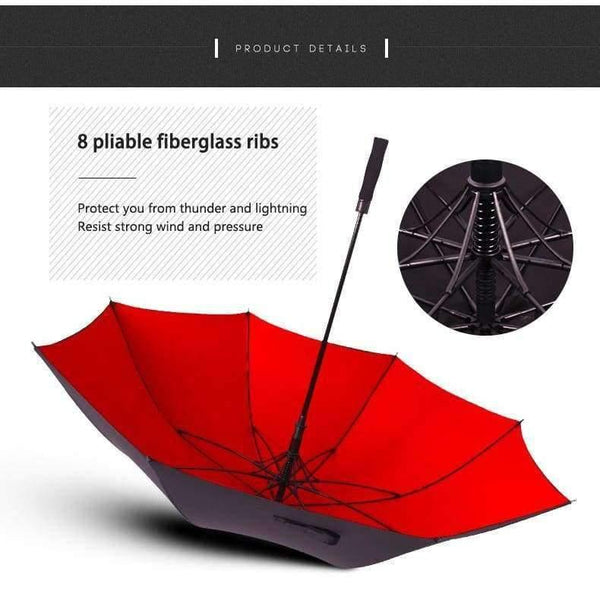 Planet Gates 130cm large umbrella male golf rain umbrella windproof double-layer auto-open long handle umbrella female male
