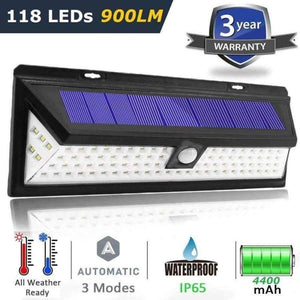 Planet Gates 136/90/118 LED Solar Wall Lamp Motion Sensor PIR LED Solar Path Lights Waterproof IP65 Outdoor Lighting Garden Street Wall Light