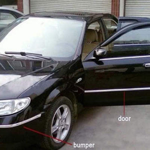 Planet Gates 13M Silver Car Chrome Styling Decoration Moulding Trim Strip Tape Auto DIY Protective Sticker 6mm 8mm 10mm 12mm 15mm 20mm 30mm