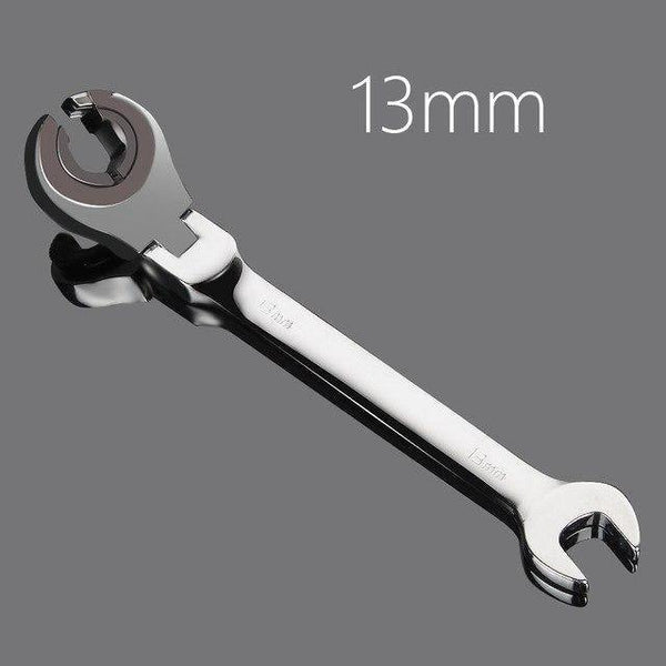 Planet Gates 13mm Activity Fixed Or Active Dual-Use Fast Plum Opening Ratchet Spanners Pipe Wrench 72 Tooth Chrome Vanadium Alloy Steel Car Repair Tools
