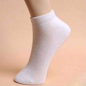 Planet Gates 13Pair White Breathable Casual Socks For Women Classical Short Socks Ankle Thin Mesh Female Socks
