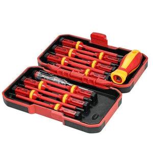Planet Gates 13pcs 1000V hand tools Changeable Insulated Screwdrivers Set + Magnetic Slotted Phillips Pozidriv Torx Bits electrician tools
