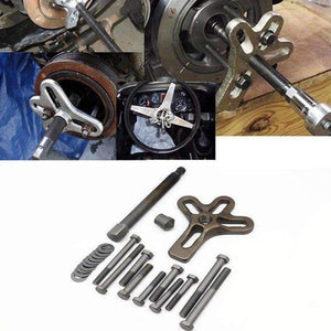 Planet Gates 13pcs Harmonic Balancer Steering Wheel Puller Removal Car Auto Automotive Tools Heavy Duty Crankshaft Gear Pullery Repair Kit
