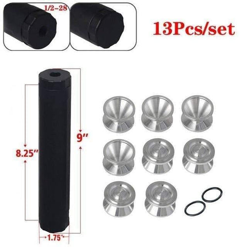 Planet Gates 13PCS / United States 1/2-28 Fuel Filters Solvent D Cell Aluminum Storage Cups For NAPA 4003 WIX 24003 Fuel Trap Filter 6061-T6 Part Black