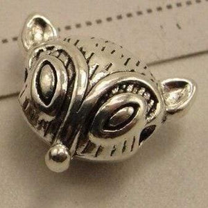 Planet Gates 13x11MM 1 100 Pieces/Lot Metal Alloy Animal Fox Lion Owl Leopard Head Beads for Bracelet Jewelry Making