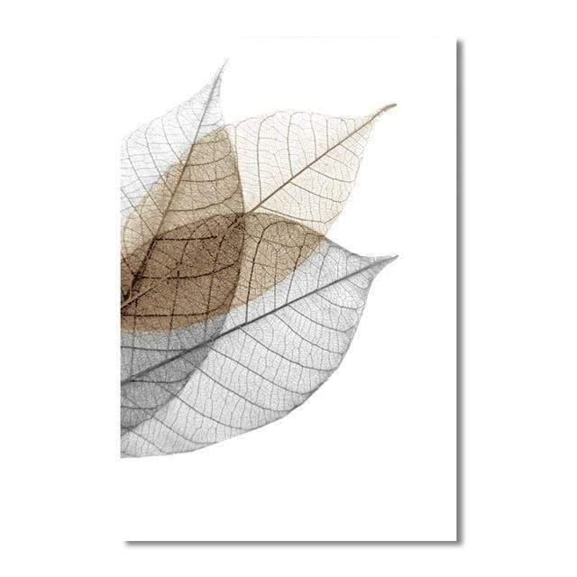 Planet Gates Modern Simple Small Fresh Leave Decorative Painting Modular Picture Wall Art Canvas Painting for Living Room No Framed