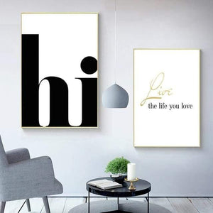 Planet Gates 13X18cm no frame / 2-pieces Nordic Poster Hi Quotes Wall Art Canvas Painting Minimalist Posters And Prints Abstract Canvas Print Wall Pictures Home Decor