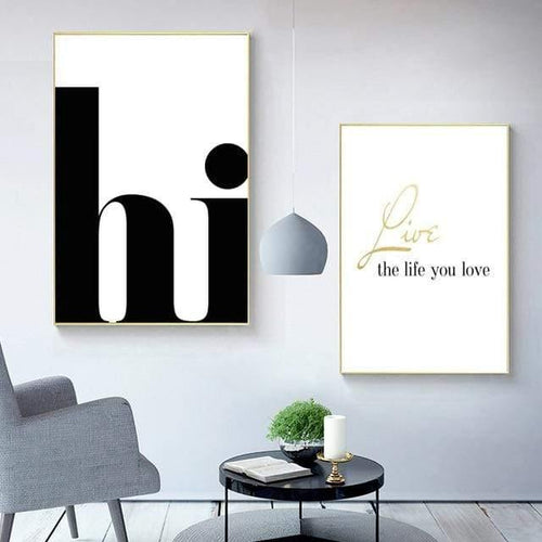 Planet Gates 13X18cm no frame / 2-pieces Nordic Poster Hi Quotes Wall Art Canvas Painting Minimalist Posters And Prints Abstract Canvas Print Wall Pictures Home Decor