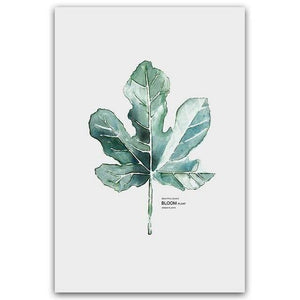 Planet Gates 13x18cm No Frame / Photo Color 4 Simple Watercolor Vase Green Plant Art Poster Wall Art Print Canvas Painting Picture Modern Home Living Room Decoration Custom