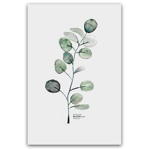 Planet Gates 13x18cm No Frame / Photo Color 5 Simple Watercolor Vase Green Plant Art Poster Wall Art Print Canvas Painting Picture Modern Home Living Room Decoration Custom