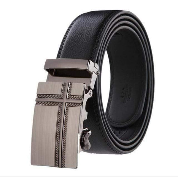 Leather Belt Business Trouser Strap Pant Ceinture  Cow Skin Automatic Buckle Cowhide Men Belts