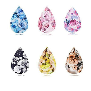 Planet Gates 14 30pair/lot New Teardrop PU Leather Earrings Sequins Looking Various Looking Various Multi Colors Bohemia Water Drop Earring