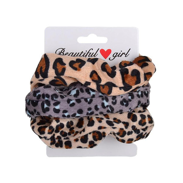 3Pcs/set Women Vintage Hair Scrunchies Velvet Scrunchie Set Elastic Hair Bands Girls Headband Ponytail Hair Rope Hair Accessorie