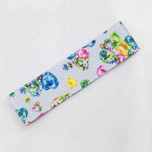 Planet Gates 14 crystal flower Men women elastic letters fitness yoga gym sport accessories tightens sweat movement headband Bicycle badminton run