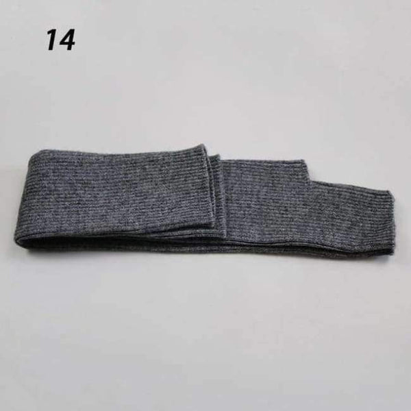 Planet Gates 14-Dark Grey / 60cm Sparsil Women Winter Long Cashmere Gloves Solid Knitted Mittens Soft Warm Arm Guantes Female Autumn Opera 60cm Lady Glove