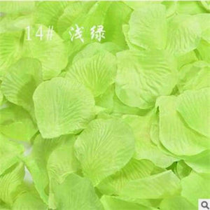 Planet Gates 14 Light green Wedding Decor 1000 pcs/lot Atificial Flowers Wholesale Polyester Wedding Rose Petals Wedding Birthday Accessories