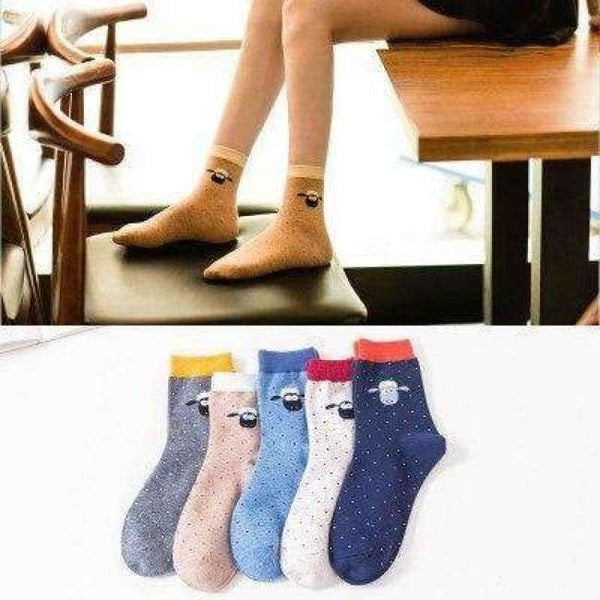 Planet Gates 14 / One Size 10PCS=5Pairs/lot Lovely Cartoon Women Horse Bear Rabbit Animal Socks Cotton Sox Women Girls Lady Female Socks Warm Candy Color