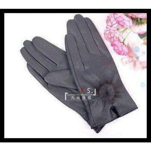 Planet Gates 14 / One Size Cheap price discount 2017 100%   genuine leather gloves female sheepskin gloves women's thin thermal mink hair ball fashion