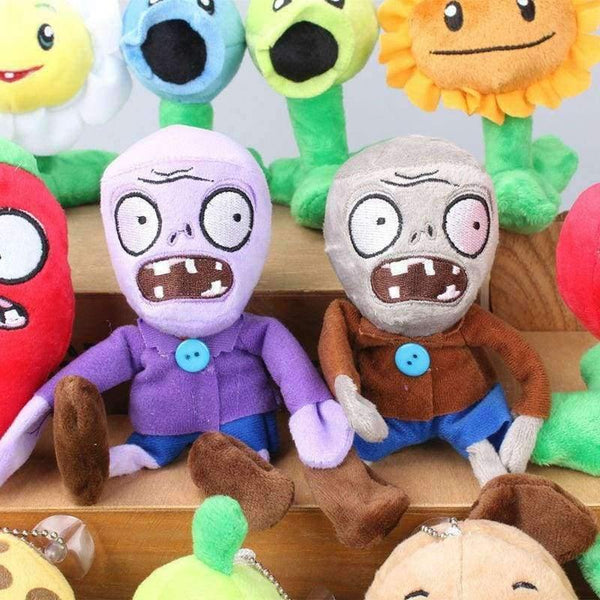 Planet Gates 14 Pcs/Set PVZ Plants VS Zombies Soft Plush Toy Dolls Kids  Gift 9-16 CM