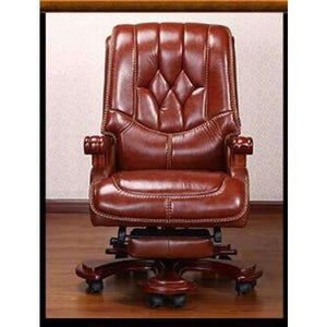 Planet Gates 14 Real wood chair. Leather boss chair. Can massage office chair. Lift and swivel chair home computer chair011