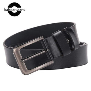 140 170cm Large Size Genuine Leather Men Belt High Quality Cowhide Pin Buckle Male Belts Lengthen Designer Belt for Men's Gifts