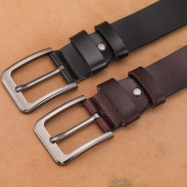 140 170cm Large Size Genuine Leather Men Belt High Quality Cowhide Pin Buckle Male Belts Lengthen Designer Belt for Men's Gifts