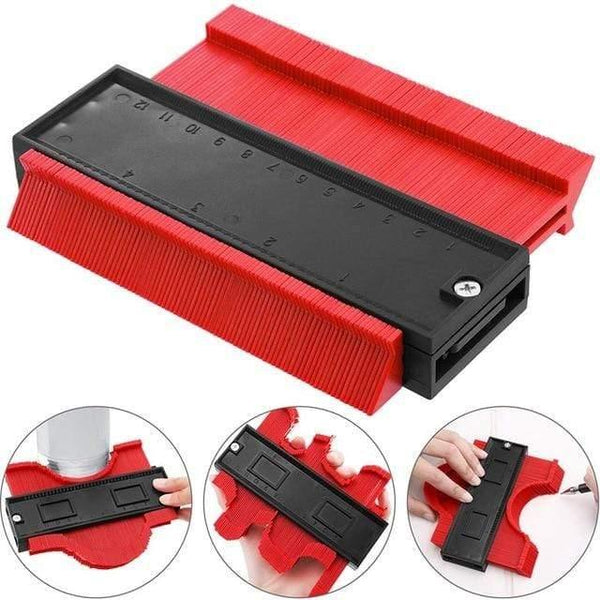 Contour Gauge Angle Meter Ruler Measurment Contour Duplication Gauge Carpenter Tool Templates For Wood Contour Shape Measuring
