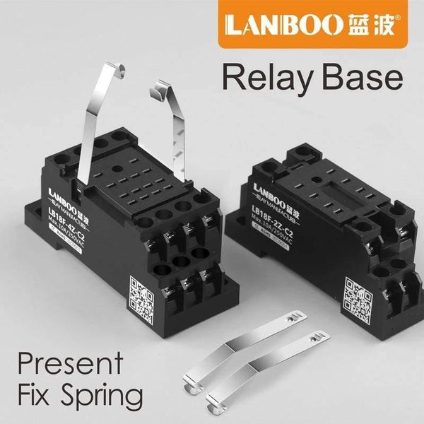 Planet Gates 141909 LANBOO HH52P MY2NJ Relay Coil General DPDT Micro Mini Electromagnetic Relay Switch With Socket Base LED AC 220V DC 12V