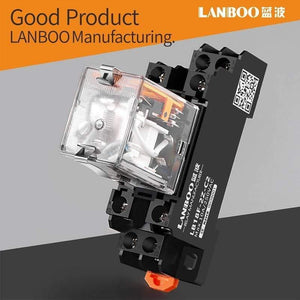 Planet Gates 141909 LANBOO HH52P MY2NJ Relay Coil General DPDT Micro Mini Electromagnetic Relay Switch With Socket Base LED AC 220V DC 12V
