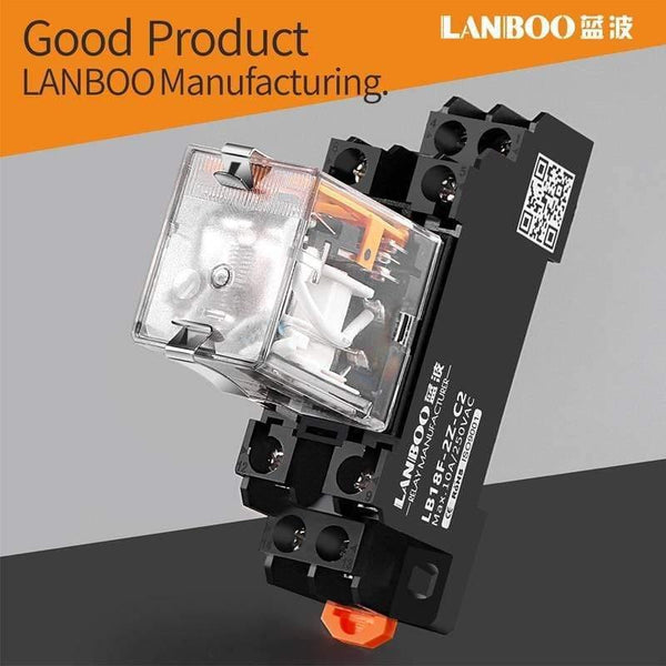 Planet Gates 141909 LANBOO HH52P MY2NJ Relay Coil General DPDT Micro Mini Electromagnetic Relay Switch With Socket Base LED AC 220V DC 12V