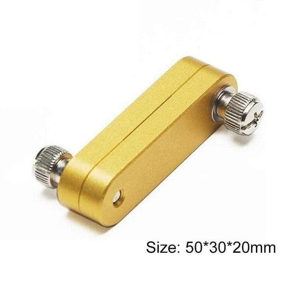 Planet Gates 14200602 Fashion Steel Ruler Positioning Block Woodworking Scribe Drawing Mark Line Gauge Carpenter DIY Measuring Tool Carpenter Tools (1pc)