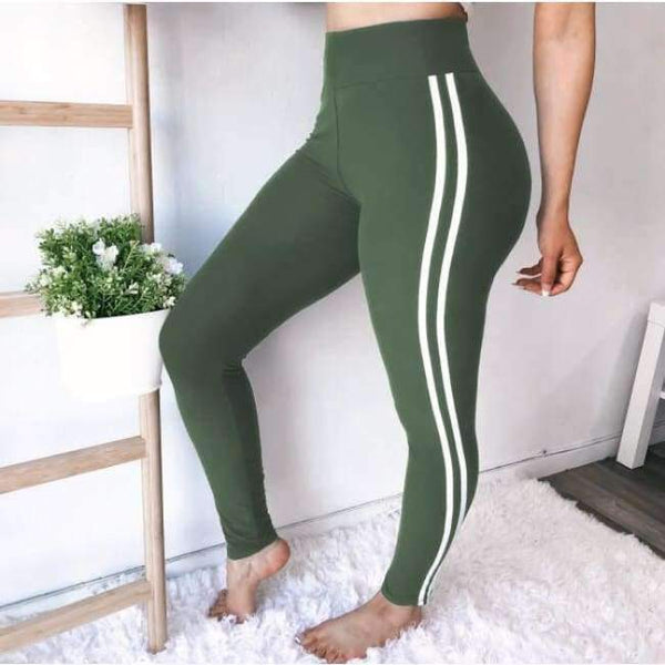 Planet Gates 1433 army green / S Leggings Women Workout Leggings White Binding Sports Leggings Fitness Push Up Legging Pants Women Jeggings Leggins