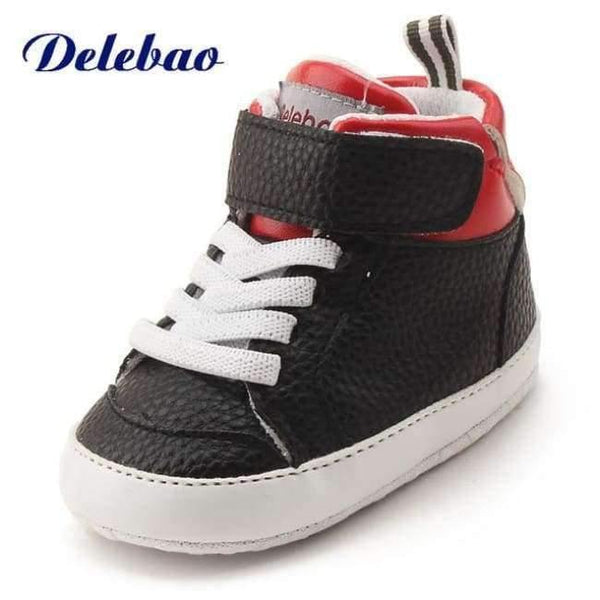 Planet Gates 1451Black / 0-6 Months Newborn Sports Red Heart Five Star Baby Shoes Soft Soles White First Walkers