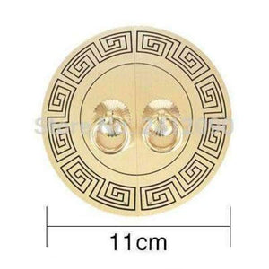 Planet Gates 14cm 11cm Antique Round Furniture Handle Knobs Brass Hardware Accessories Wardrobe Cupboard Cabinet Handle & Corner Brackets