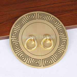 Planet Gates 14cm 11cm Antique Round Furniture Handle Knobs Brass Hardware Accessories Wardrobe Cupboard Cabinet Handle & Corner Brackets