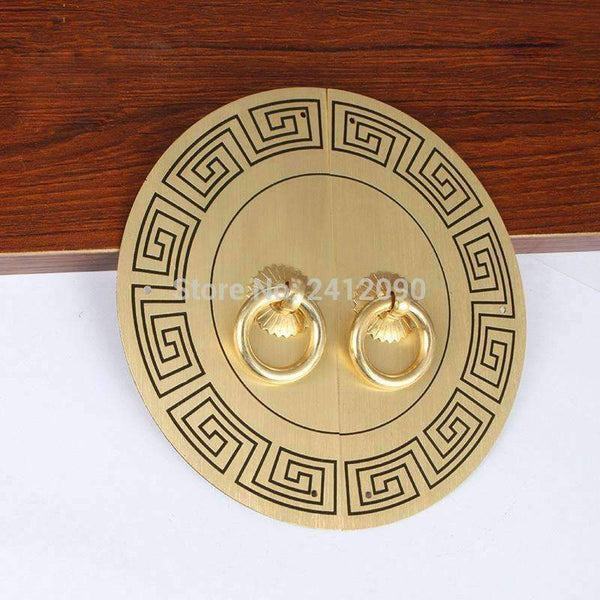 Planet Gates 14cm 11cm Antique Round Furniture Handle Knobs Brass Hardware Accessories Wardrobe Cupboard Cabinet Handle & Corner Brackets