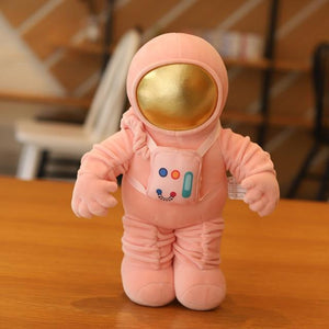 Planet Gates 14cm / pink with bag Lovely Space astronaut doll rocket plane plush toy doll doll boys pillow children's birthday gift stuffed animals  kawaii plush