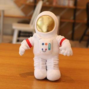 Planet Gates 14cm / white with bag Lovely Space astronaut doll rocket plane plush toy doll doll boys pillow children's birthday gift stuffed animals  kawaii plush