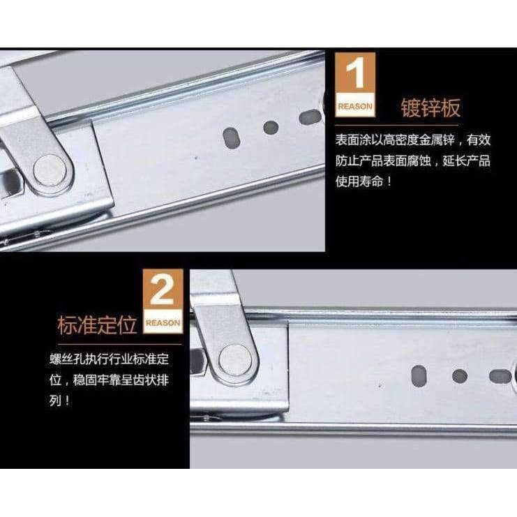 Planet Gates 14inch(350mm) Table slide rail lifting telescopic invisible foldable dining table slide rail Buffer furniture hardware