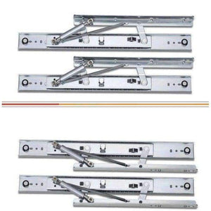 Planet Gates 14inch(350mm) Table slide rail lifting telescopic invisible foldable dining table slide rail Buffer furniture hardware